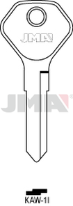 JMA KAW-1I Cilindričan ključ (Silca KW9R/Errebi KW7)