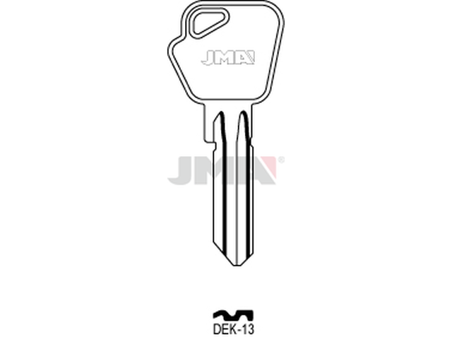 DEK-13 Cilindričan ključ (Silca MAU1R / Errebi MAU1R) 12831