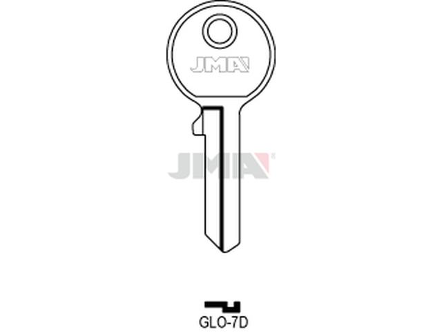 GLO-7D Cilindričan ključ (Silca GL3 / Errebi GO3R) 13131