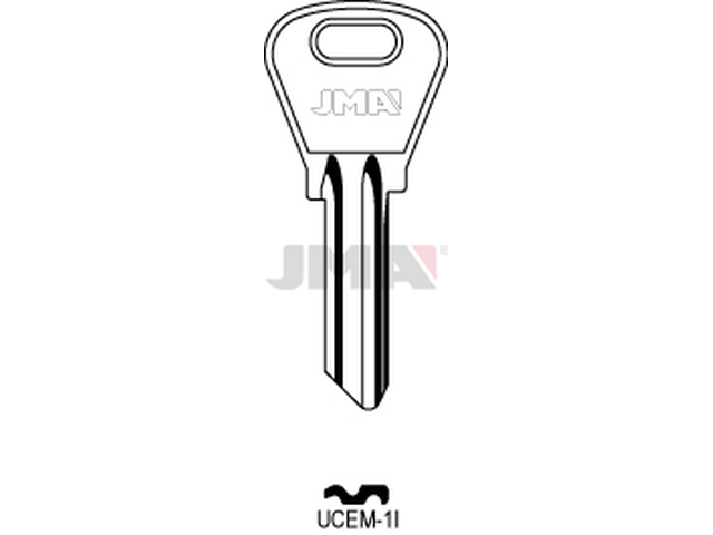 UCEM-1I Cilindričan ključ (Silca UC1R/Errebi UE5S) 20165