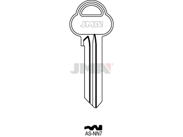 AS-NN7 Cilindričan ključ (Silca ASS45 / Errebi AA41) 12551