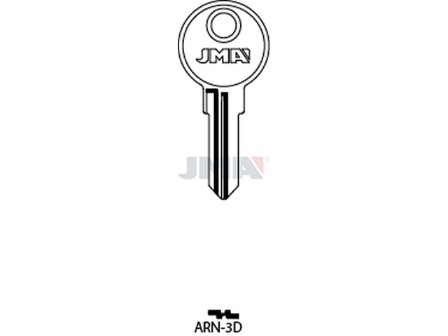 ARN-3D Cilindričan ključ (Silca AB43R / Errebi ARM3R) 12549