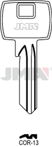 JMA COR-13 Cilindričan ključ (Silca CB30R / Errebi CO22R)