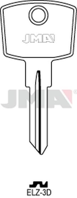 JMA ELZ-3D Cilindričan ključ (Silca EL4 / Errebi EZ8)