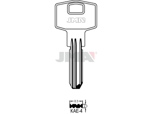 KAE-4 Specijalan ključ (Silca KLE4 / Errebi KAL4, KAL6) 13304