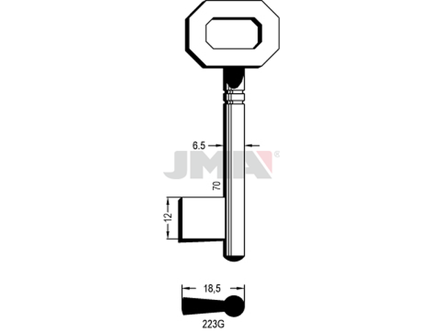 223G Kasa ključ (Silca 5601 / Errebi 11G65) 12427