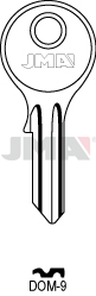 JMA DOM-9 Cilindričan ključ (Silca DM2R / Errebi DM7R)