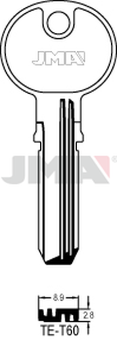JMA TE-T60 Specijalan ključ (Silca TE7 / Errebi TS14)