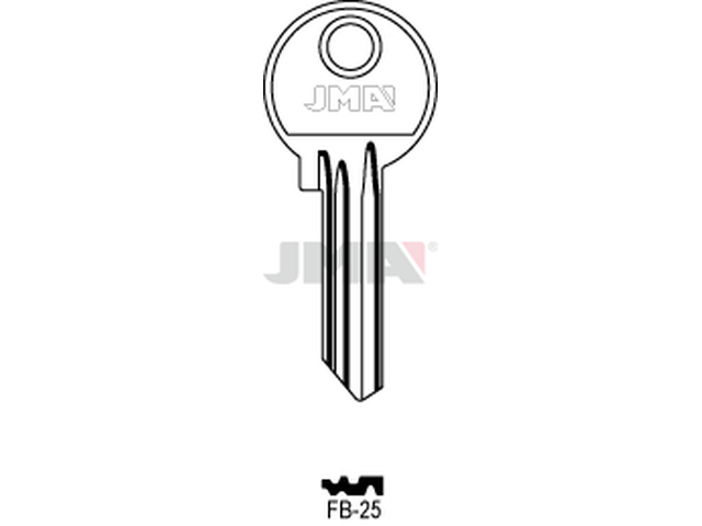 FB-25 Cilindričan ključ (Silca FB12R / Errebi F2R) 12999