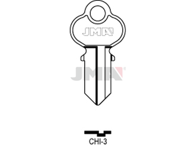 CHI-3 Cilindričan ključ (Silca CH4 / Errebi CHI6) 12692