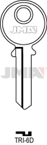 JMA TRI-6D Cilindričan ključ (Silca TL7 / Errebi TR4R)