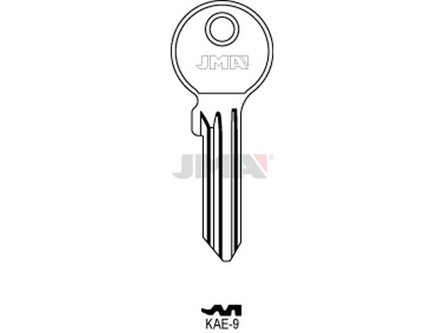 KAE-9 Cilindričan ključ (Silca KLE6RX / Errebi KAL9R) 13308