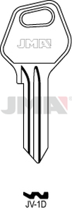 JMA JV-1D Cilindričan ključ (Silca JL3 / Errebi JV1)