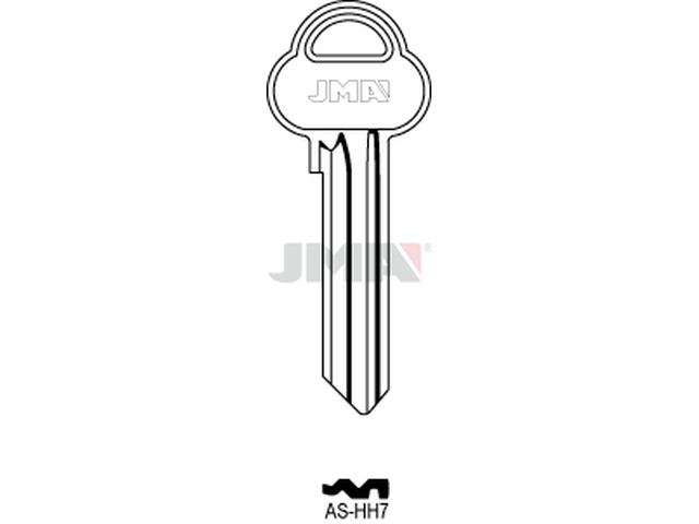 AS-HH7 Cilindričan ključ (Silca ASS52R / Errebi AA52R) 12550