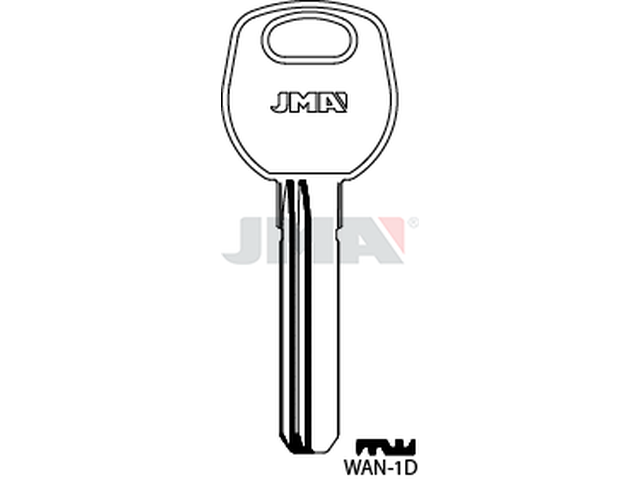 WAN-1D Specijalan ključ (Silca WJ1R / Errebi WAN1R) 14073