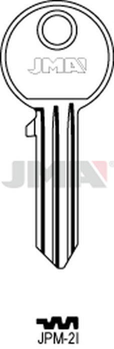 JMA JPM-2I Cilindričan ključ (Silca JM2R / Errebi AU42)