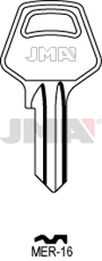 JMA MER-16 Cilindričan ključ (Silca MER1R / Errebi MR4S)