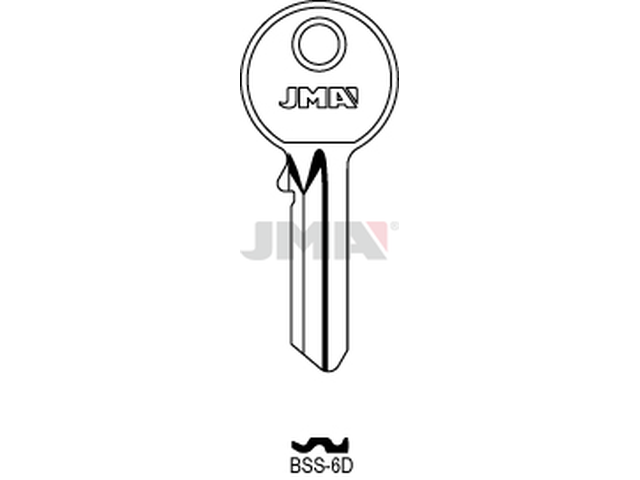 BSS-6D Cilindričan ključ (Silca BS1 / Errebi BSS) 14790