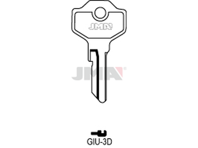 GIU-3D Cilindričan ključ (Silca GS13 / Errebi GU8) 13122