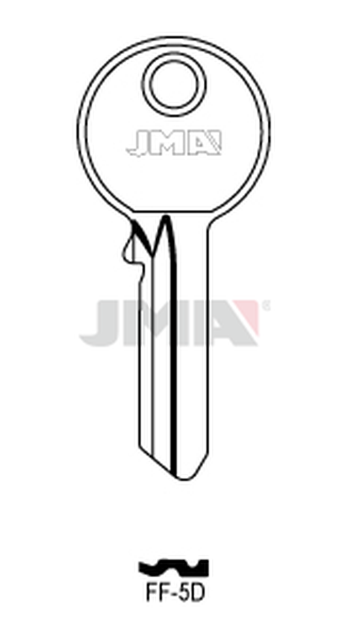 JMA FF-5D Cilindričan ključ(Errebi FB5D/Silca FF7)