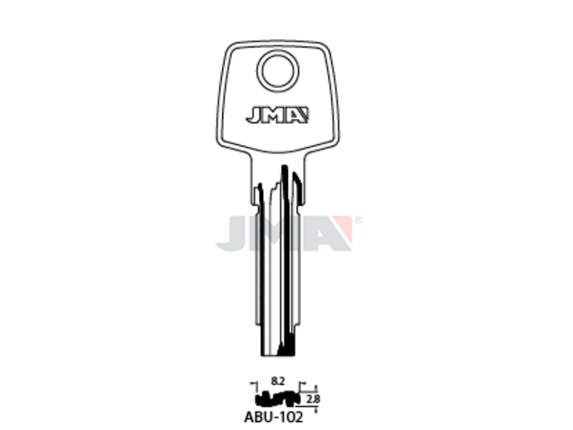 ABU-102 Specijalan ključ (Silca AB124 / Errebi AU109) 15875