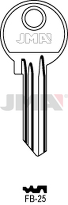 JMA FB-25 Cilindričan ključ (Silca FB12R / Errebi F2R)