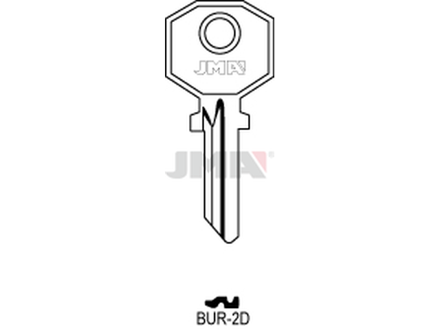 BUR-2D Cilindričan ključ (Silca BUR2 / Errebi BG8) 12656