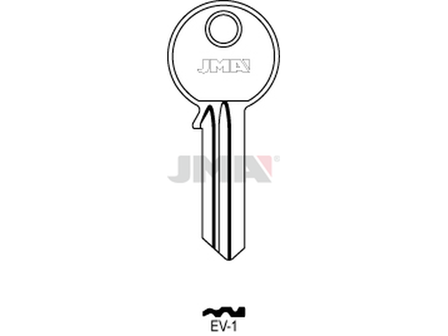 EV-1 Cilindričan ključ (Silca EV10 / Errebi EV5A) 12944