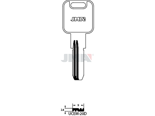 UCEM-20D Specijalan ključ (Silca UC10R / Errebi TT25R) 14010