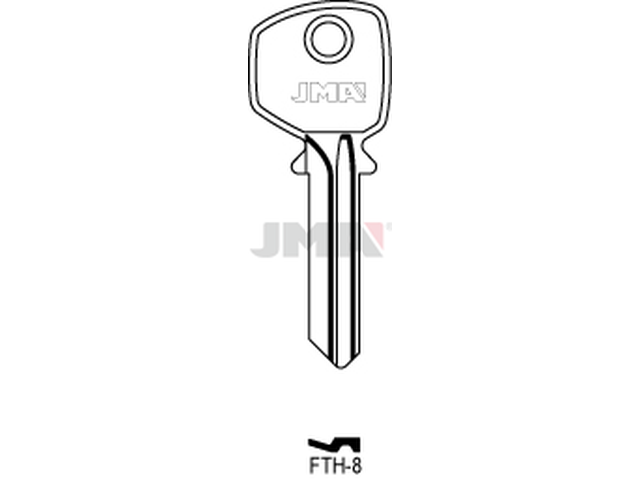 FTH-8 Cilindričan ključ (Silca FH9 / Errebi FT9) 13095