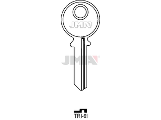 TRI-6I Cilindričan ključ (Silca TL7R / Errebi TR4) 13968