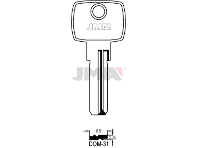 DOM-31 Specijalan ključ (Silca DM24 / Errebi DM37L) 12872