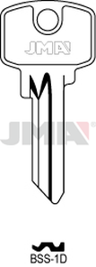 JMA BSS-1D Cilindričan ključ (Silca BS2 / Errebi BN5D)