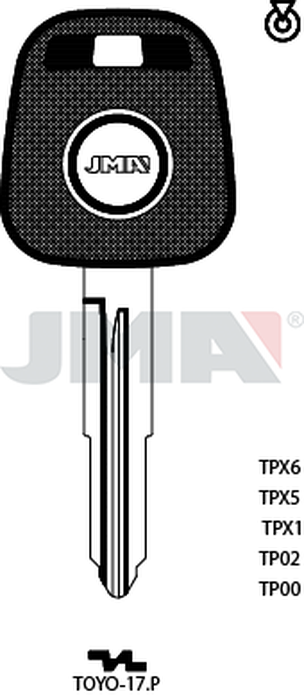 JMA TP00TOYO-17.P (Silca TOY46RT0 / Errebi T00TY44RP)