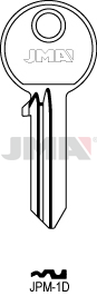 JMA JPM-1D Cilindričan ključ (Errebi AU16/ Silca JM1)
