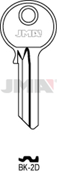 JMA BK-2D Cilindričan ključ (Silca YA3 / Errebi KS5PD)