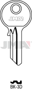 JMA BK-3D Cilindričan ključ (Silca YL30 / Errebi KS3PD)