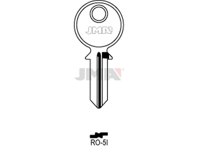 RO-5I Cilindričan ključ (Silca RO10R / Errebi R5L) 13648