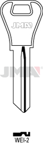 JMA WEI-2 Cilindričan ključ (Silca WEI2 / Errebi WR6D)