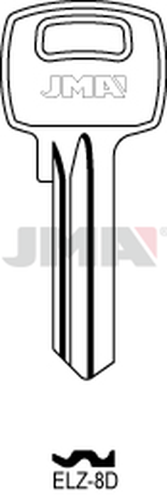 JMA ELZ-8D Cilindričan ključ (Silca EL1C / Errebi EZ10)