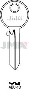 JMA ABU-1D Cilindričan ključ (Silca AB8 / Errebi AU6 )