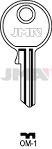 JMA OM-1 Cilindričan ključ (Silca OMR1R / Errebi MIC11R)