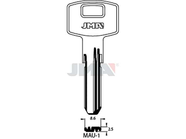 MAU-1 Specijalan ključ (Silca DK6 / Errebi DKB8) 13424