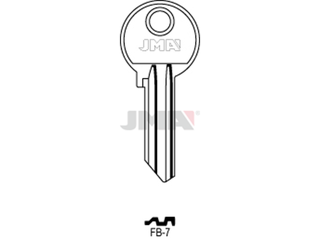 FB-7 Cilindričan ključ (Silca FB14R / Errebi F28R) 13018