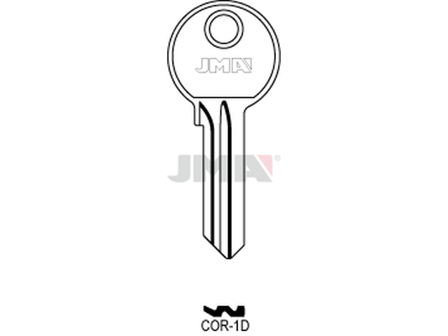 COR-1D Cilindričan ključ (Silca BY1, CB6 / Errebi CO6T) 12762
