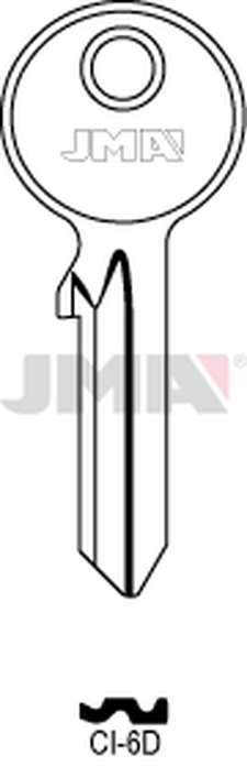 JMA CI-6D Cilindričan ključ (Silca AB1X / Errebi AU5DL, C5DL)