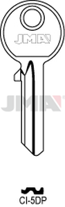 JMA CI-5DP Cilindričan ključ (Silca AB3, CS7, CC1 / Errebi AU5PD, C5PD, C5PST, CC5PD)