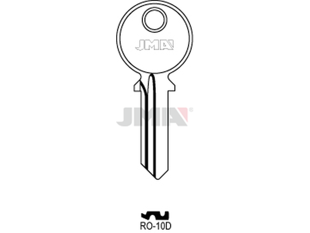 RO-10D Cilindričan ključ (Silca ARL1, LH2, MX5, RO8 / Errebi R5D, LA50) 13630