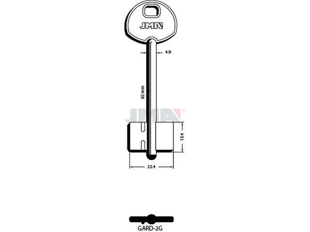 GARD-2G Kasa ključ (Errebi 2GARD2) 14885