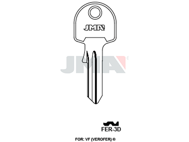 FER-3D Cilindričan ključ 18371